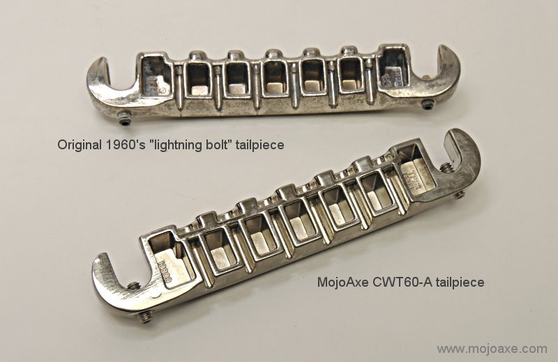 Lightning Bolt Wraparound Bridge (w Studs) for Gibson SG Les Paul Junior MojoAxe