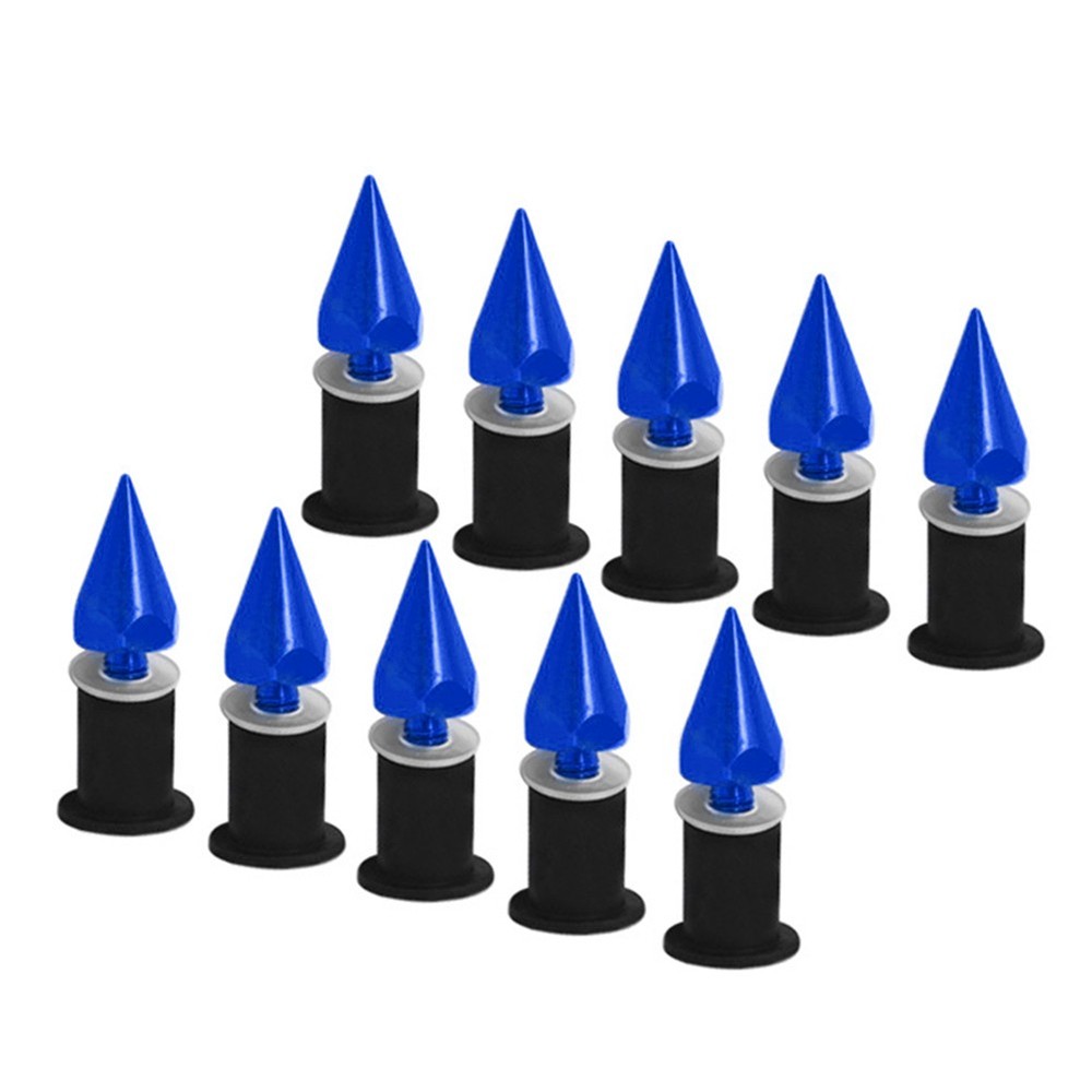 Universal Blue Motorcycle Spike Bolt Windshield Wind Screen Bolt Screw 5MM
