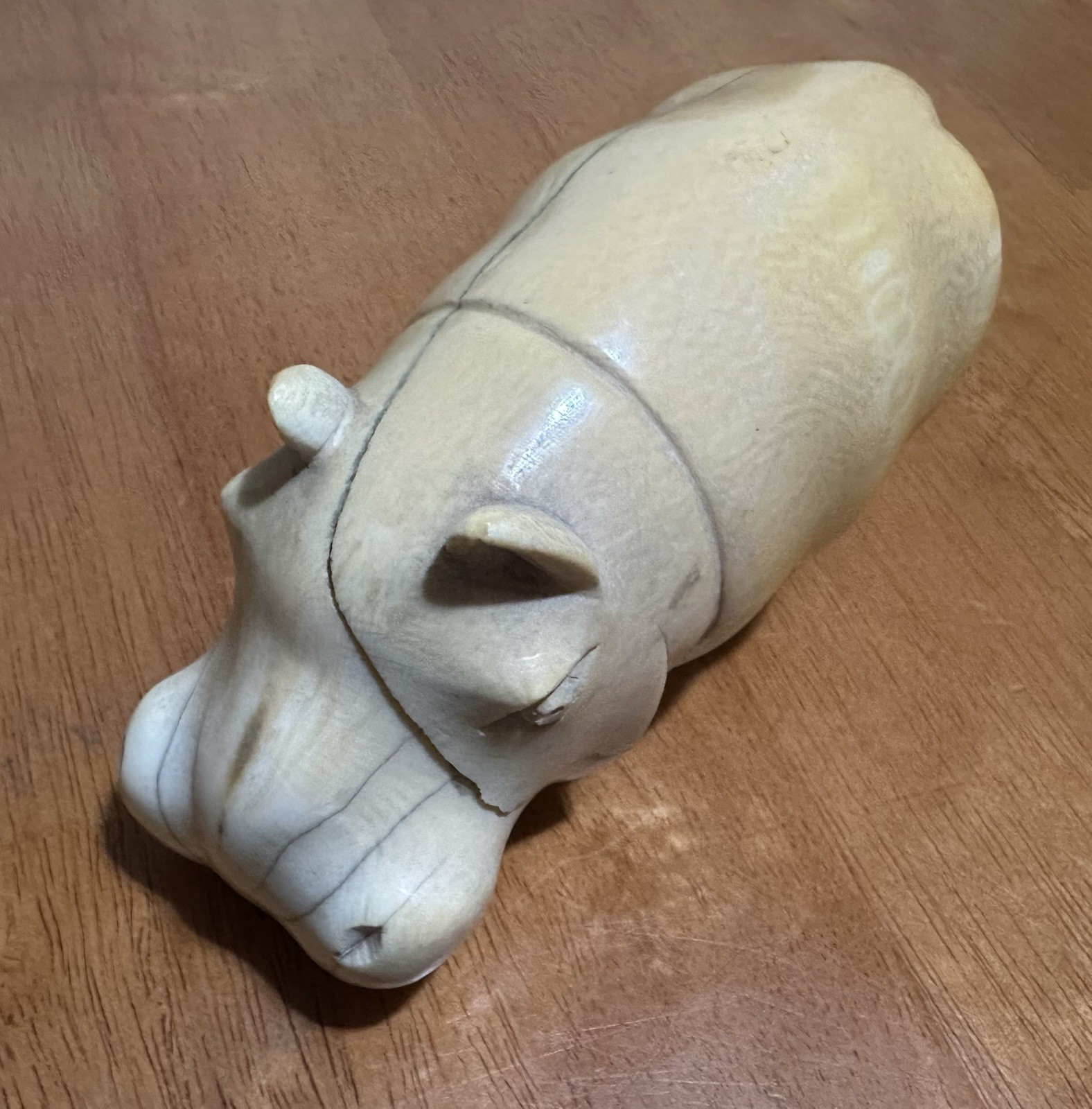 Ancient Egyptian sculptures made of Bone 100 years old hippo