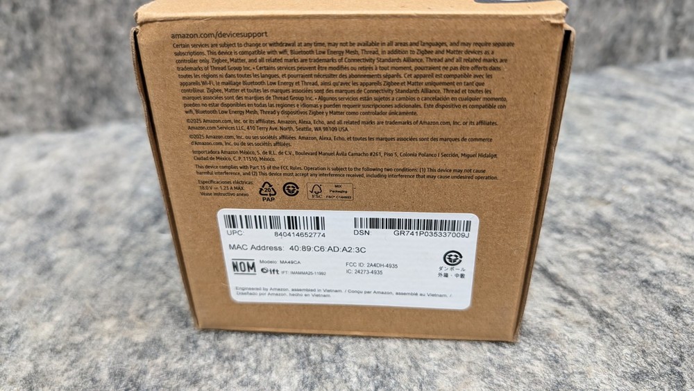 Amazon Echo Dot Max 2025 Newest Model Smart Speaker for Alexa+ MA49CA Black