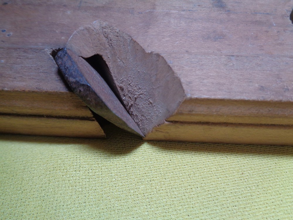 Antique Primitive Wooden Block Planar