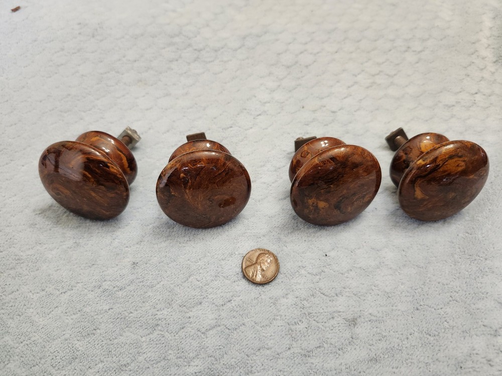Bennington Pottery Furniture Pulls Knobs 4 Circa 1850