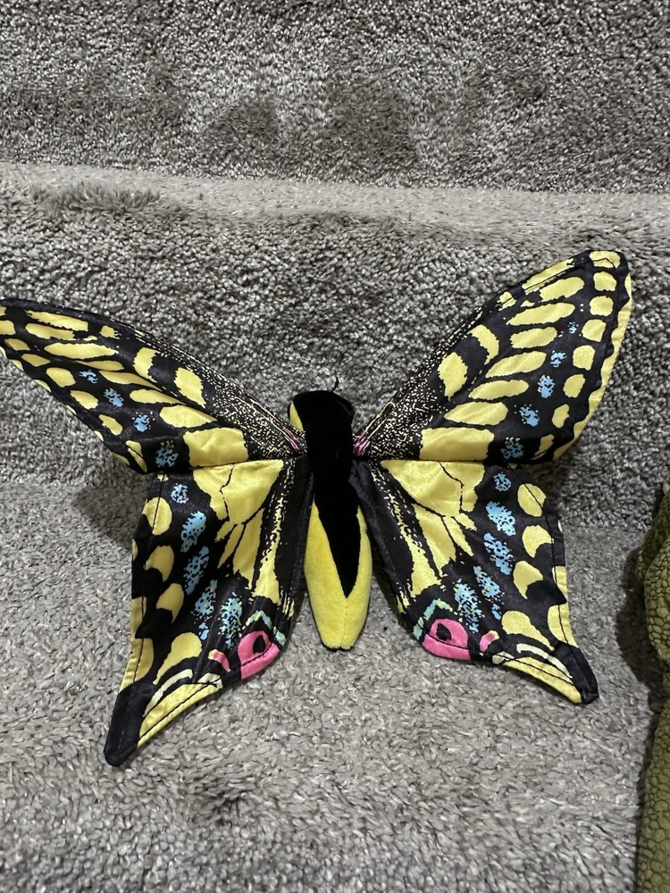 Folkmanis Swallowtail Butterfly & Frog Puppet Plush Insect Bug Learning