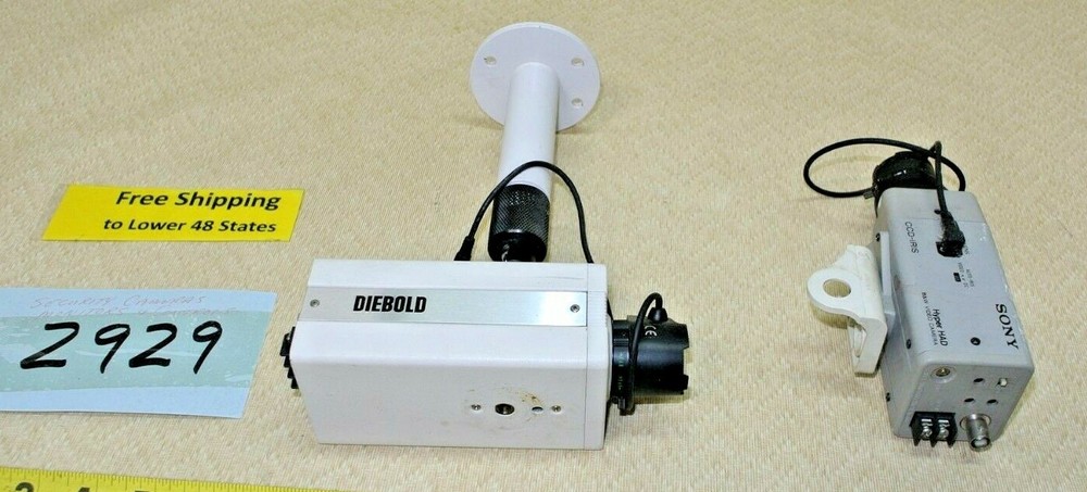 9 pcs. Sony/Diebold Surveillance Security Camera System Hyper HAD FREE SHIP!