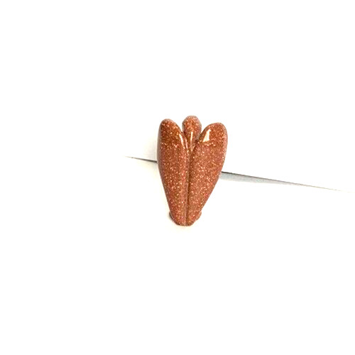 Gold Stone Sparkly Reddish Brown Angle Mini 1.5"