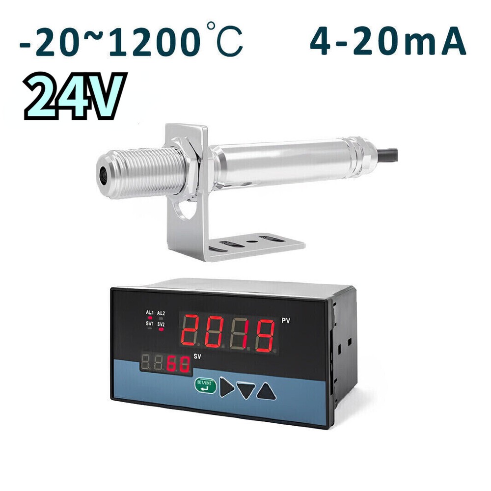 24V Infrared Thermometer Sensor Non-contact Industrial Temperature Controller