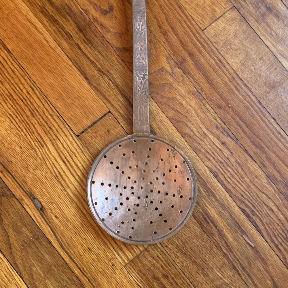 Antique large copper Ladle