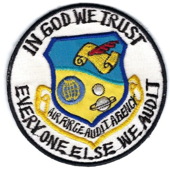 PATCH USAF AUDIT AGENCY 4"  WASHINGTON DC         PG 33