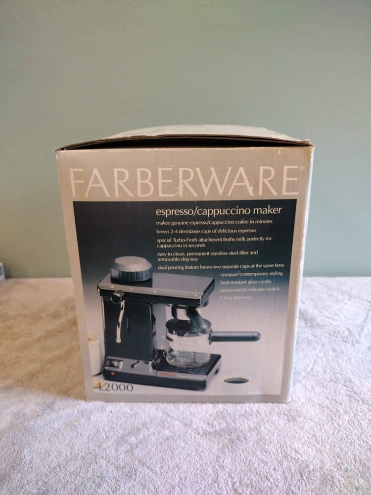FARBERWARE Espresso Cappuccino Maker Model L2000 BRAND NEW