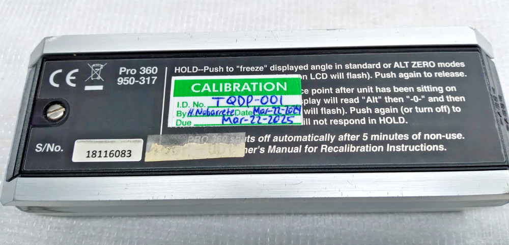 MITUTOYO - DIGITAL PROTRACTOR - PRO 360° - 950-317