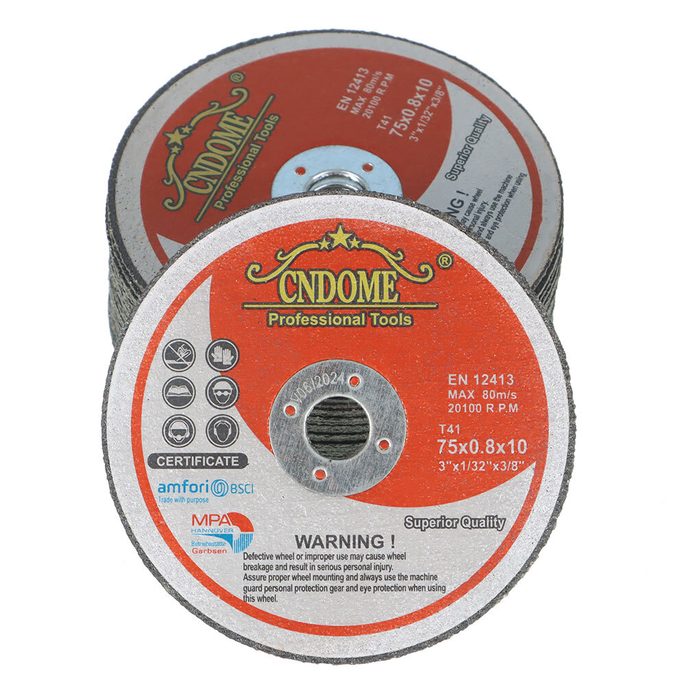 25 Pack 3" x 1/32" x 3/8" Metal & Stainless Steel Cut Off Wheels For Grind Wheel