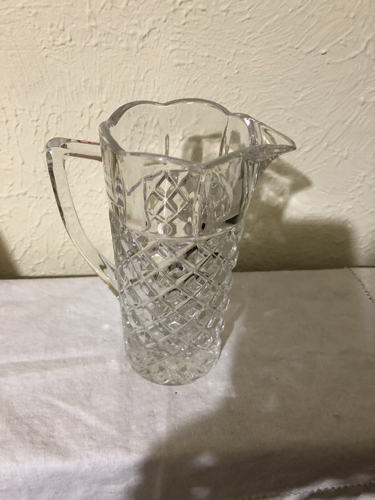Heavy Crystal 6” Clear Pitcher