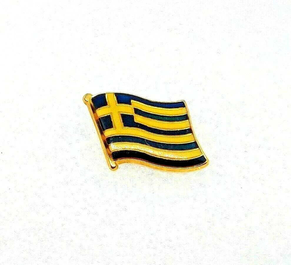 Greece Flag Lapel Hat Pin