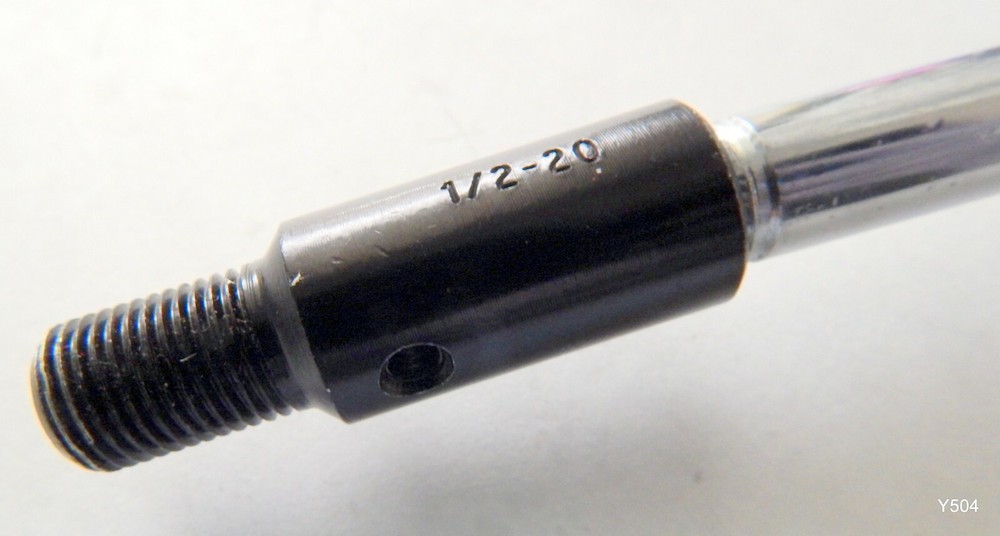 Black Machine Hand Crank 1/2-20 Thread