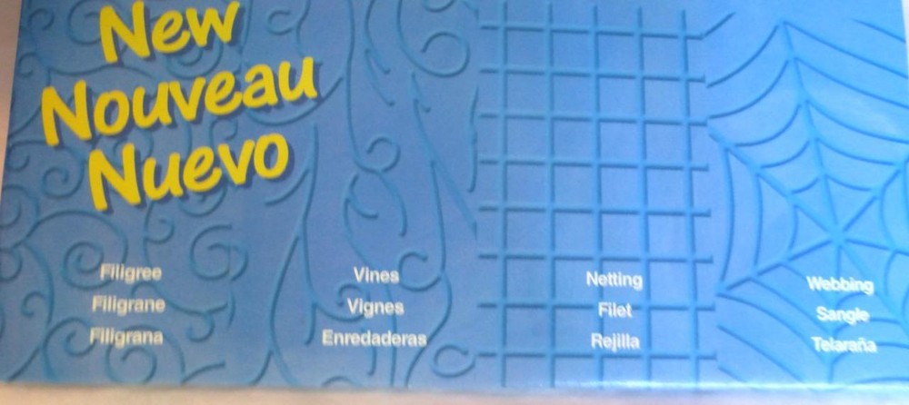 Fiskars Texture Plates Illusion Filigree Vines Netting Webbing Craft Projects