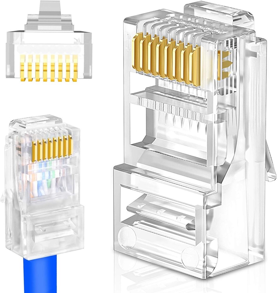 Professional RJ45 Crimp Tool Kit with Wire Stripper & Cable Tester Included