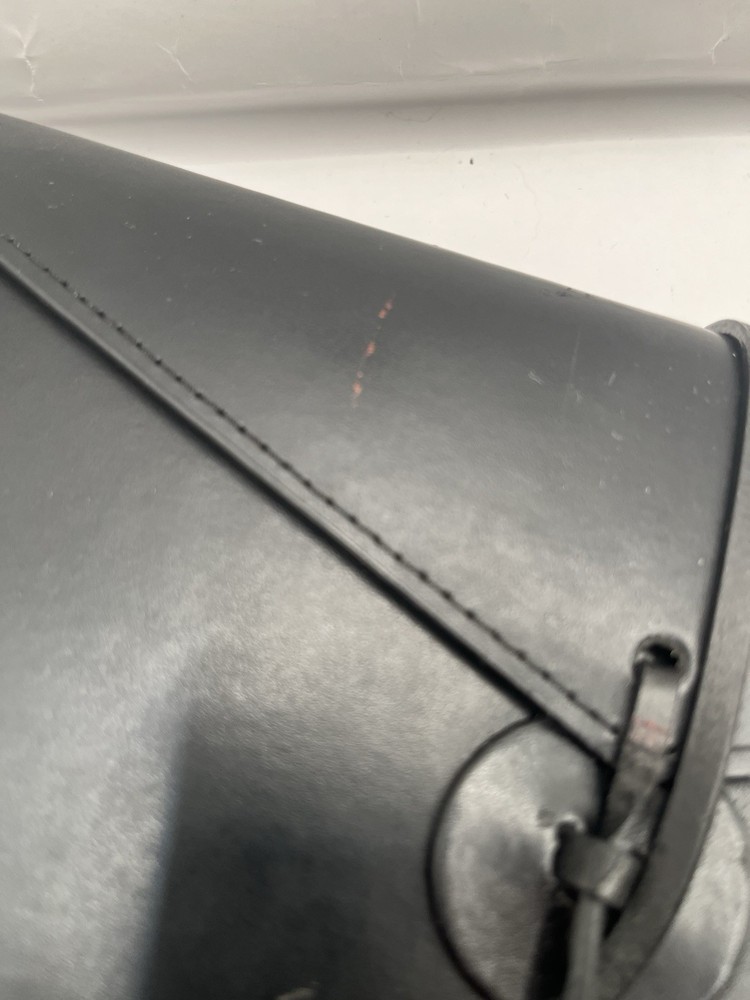 Genuine Leather Notebook Black New