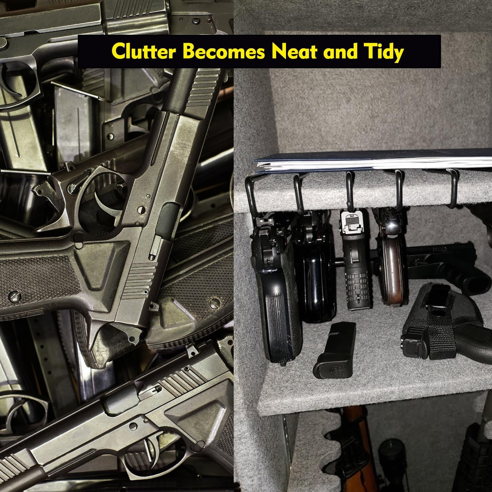 Pistol Rack for Gun Safe 10 PCS Handgun Rack Safe Accessories