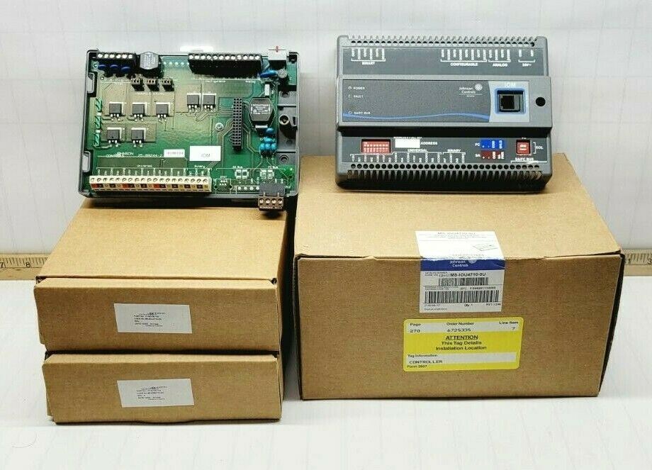 NEW JOHNSON CONTROLS INPUT/OUTPUT MODULE FIELD CONTROLLER & BASE MS-IOU4710-0U