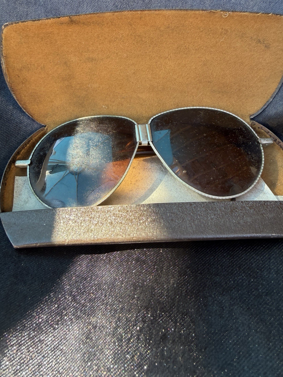 1930s US Air Corps Type Aviator Sunglasses in Original Case