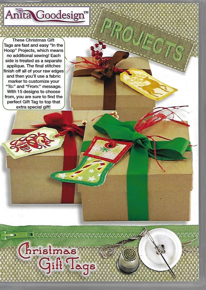 Anita Goodesign Projects - Christmas Gift Tags (CD-ROM)
