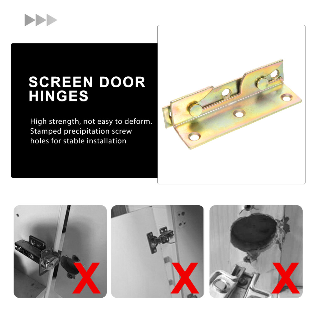 8PCS Bed Frame Brackets Bed Hinges Bed Rail Brackets Heavy Duty Bed Rail Support