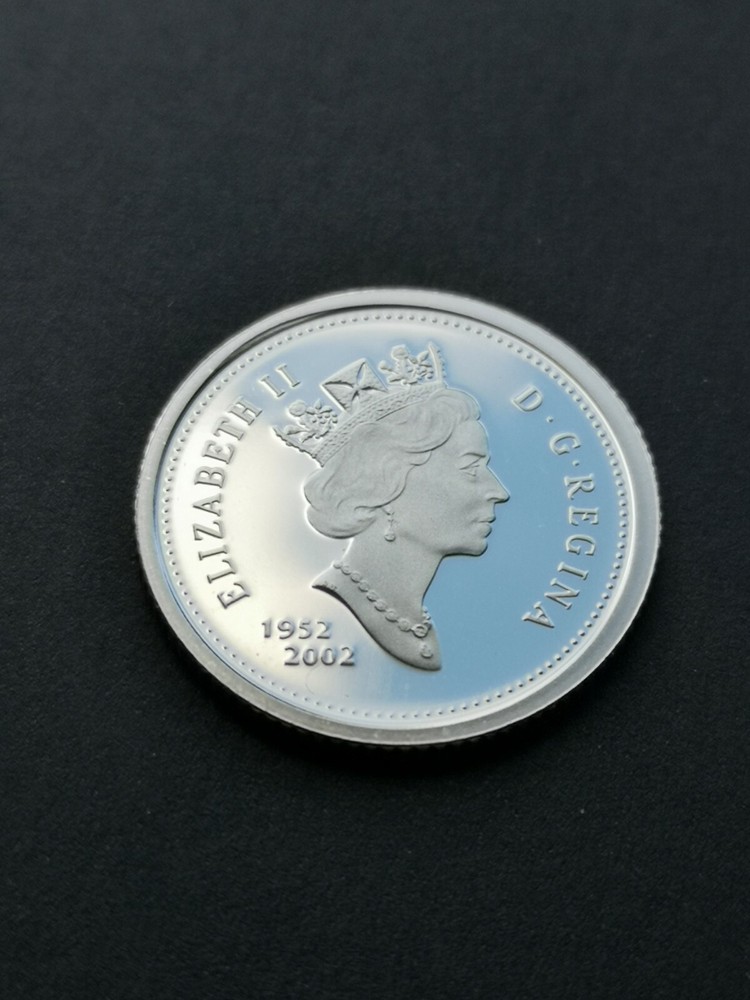 ***  CANADA 10  CENTS  2002 *** PROOF  HEAVY  CAMEO  *** STERLING  SILVER ***
