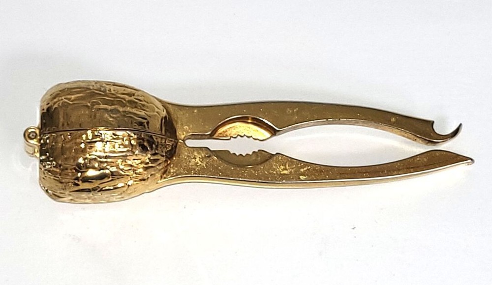 Vtg.  Nutcracker Walnut shape marked W. Germany handle 1970s MCM, Retro, Fun