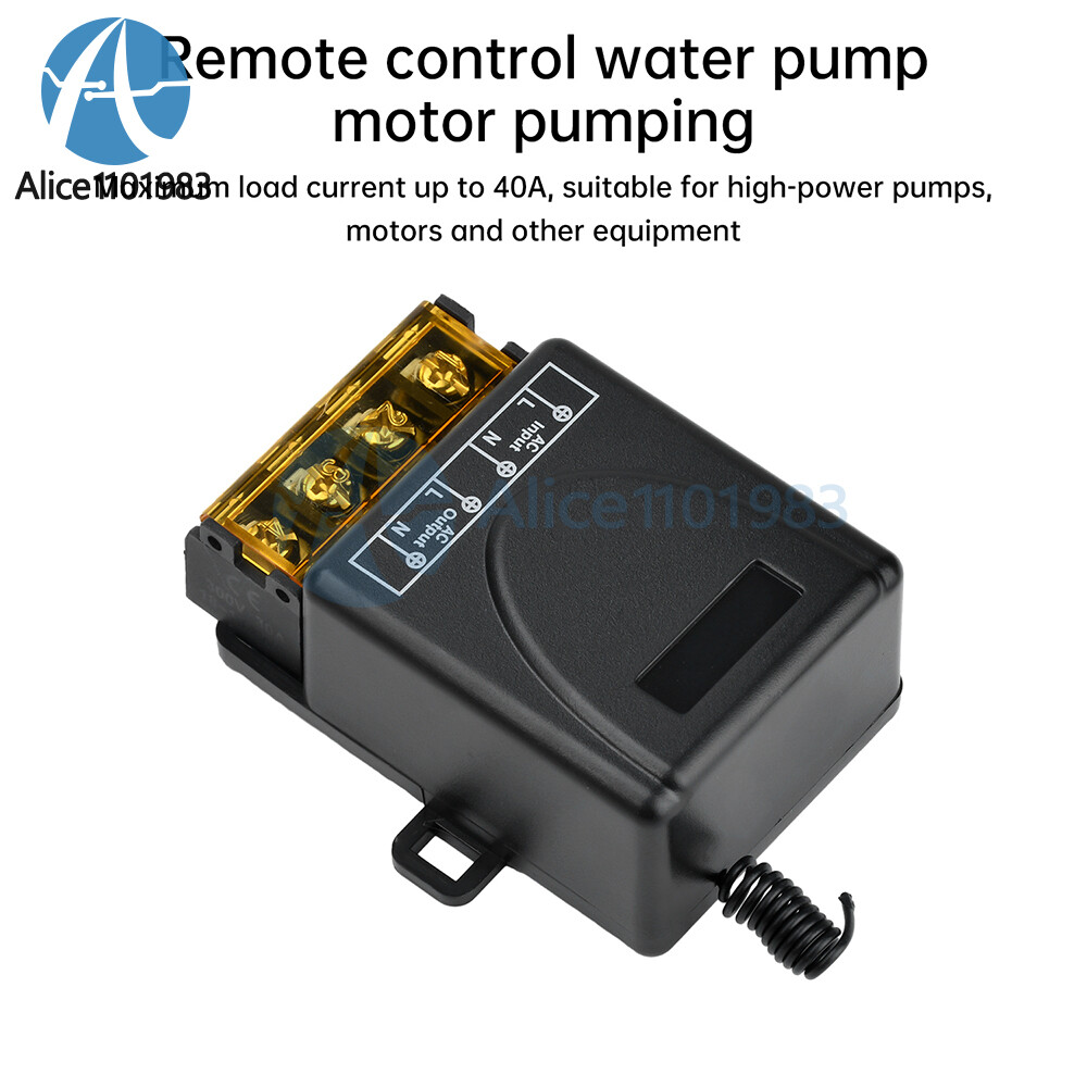 AC85-250V Wireless Remote Control Light Switch Transmitter For Water Pump Lamp