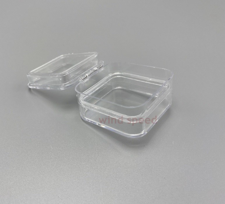 10Pcs Hinged Display Box Clear Membrane storage Boxes Denture False Teeth Case
