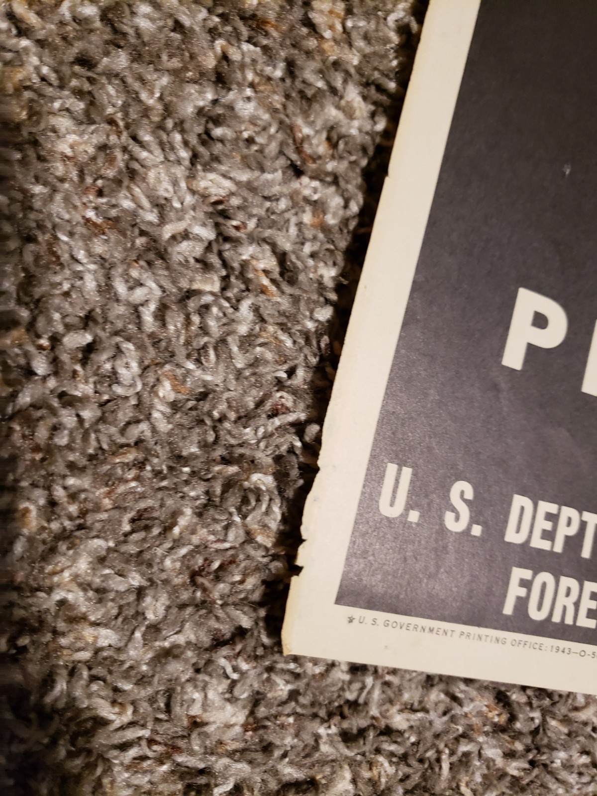 vintage 1943 WWII original Poster