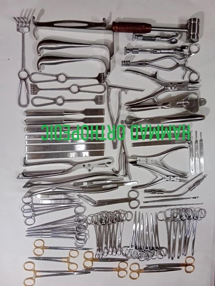 Orthopedic Basic Major 74 Pcs Set Surgical Instruments Kit Premium Steel