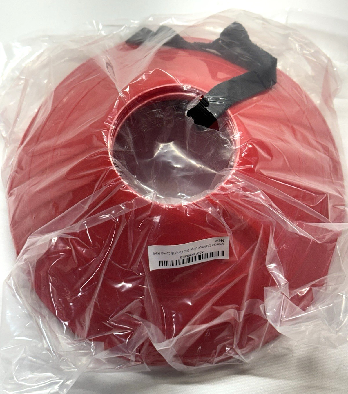 *12PCS* American Challenge Large Disc Cones with Carry Strap, Red
