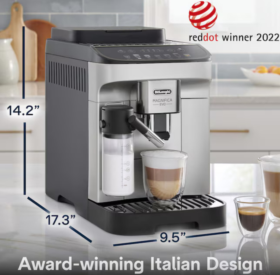DeLonghi Magnifica Evo 7 One Touch Coffee Drinks Machine