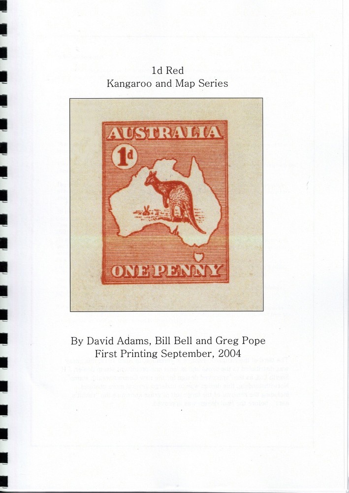 "THE 1d RED KANGAROO & MAP SERIES": REFERENCE BY ADAMS, BELL & POPE - COLOUR NEW