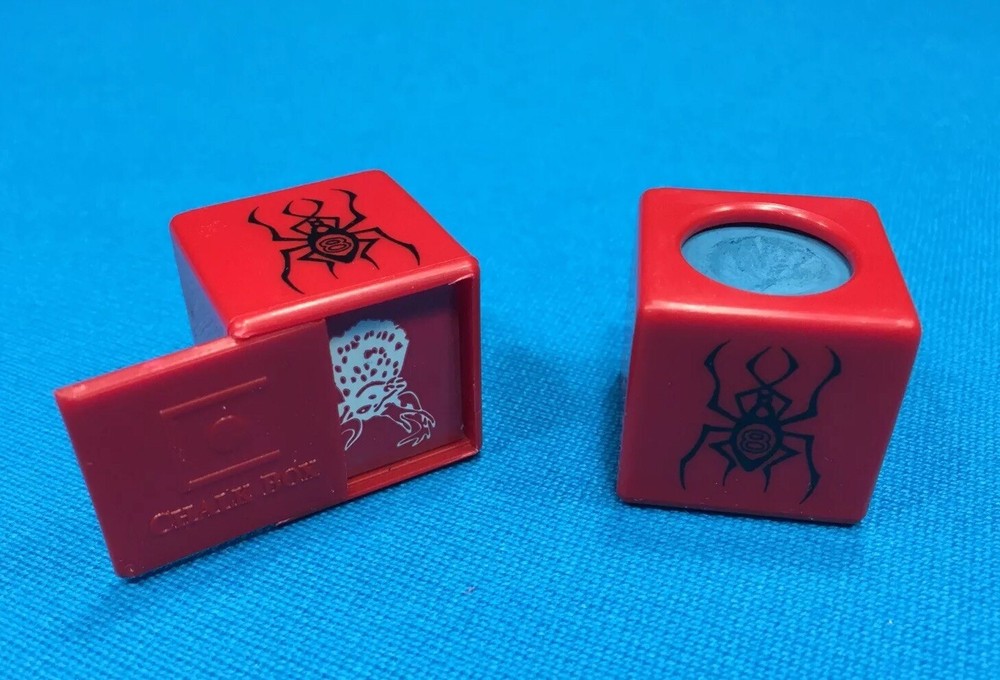 ( 2) Billiard Pool Cue Chalk Box Holder " Spider “