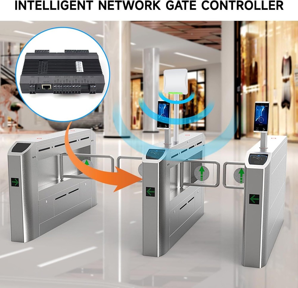TCP/IP Network Access Control System Module 2 Door Access Controller Panel