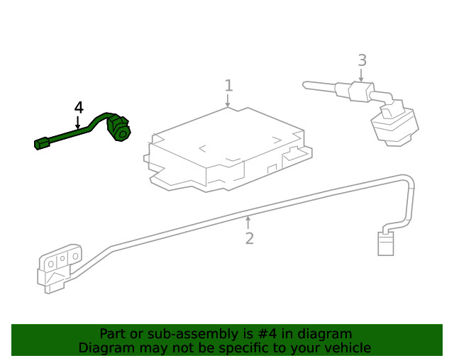 Genuine GM Rearview Driver Information Camera 23204598