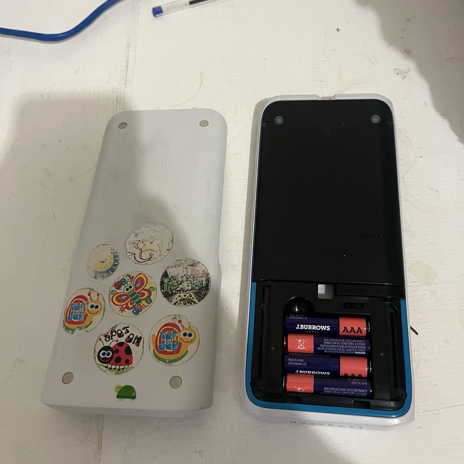 Casio Classpad II fx-CP400 Calculator Missing Battery Cover And Stylus