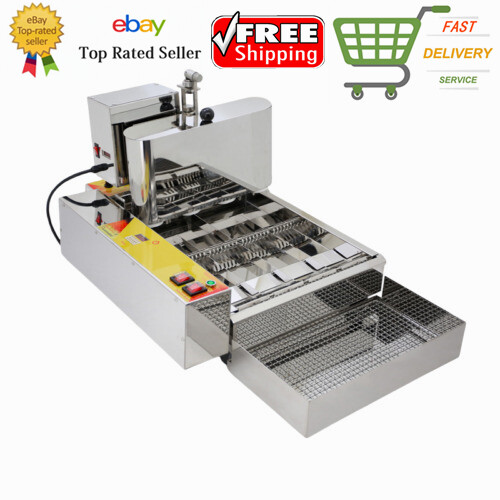 ✅Mini Donut Maker Commercial | Automatic Doughnut Frying Machine with 4 Rows