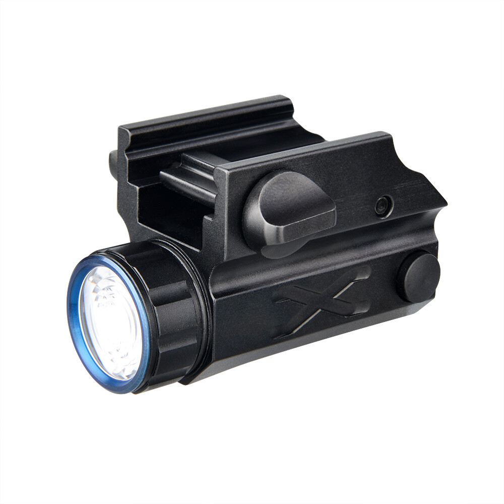 Compact LED Pistol Light Tactical Rail Mounted Gun Weapon Flashlight For Glock