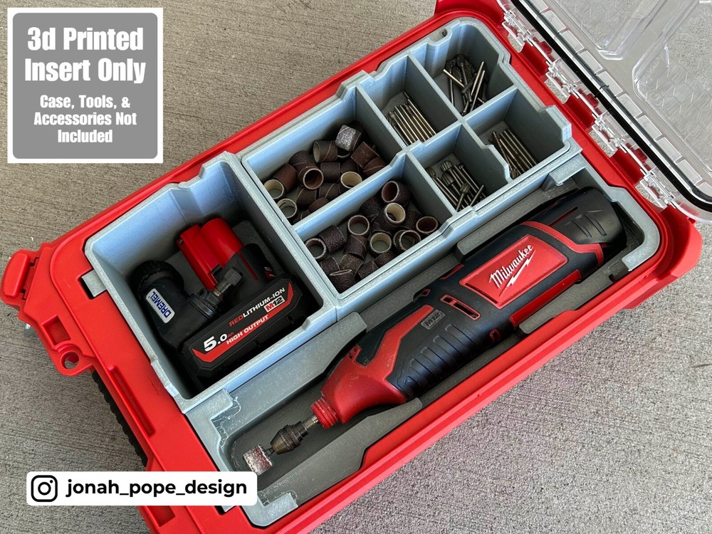 Milwaukee Packout Insert for M12 Rotary Dremel Tool (Insert Only)