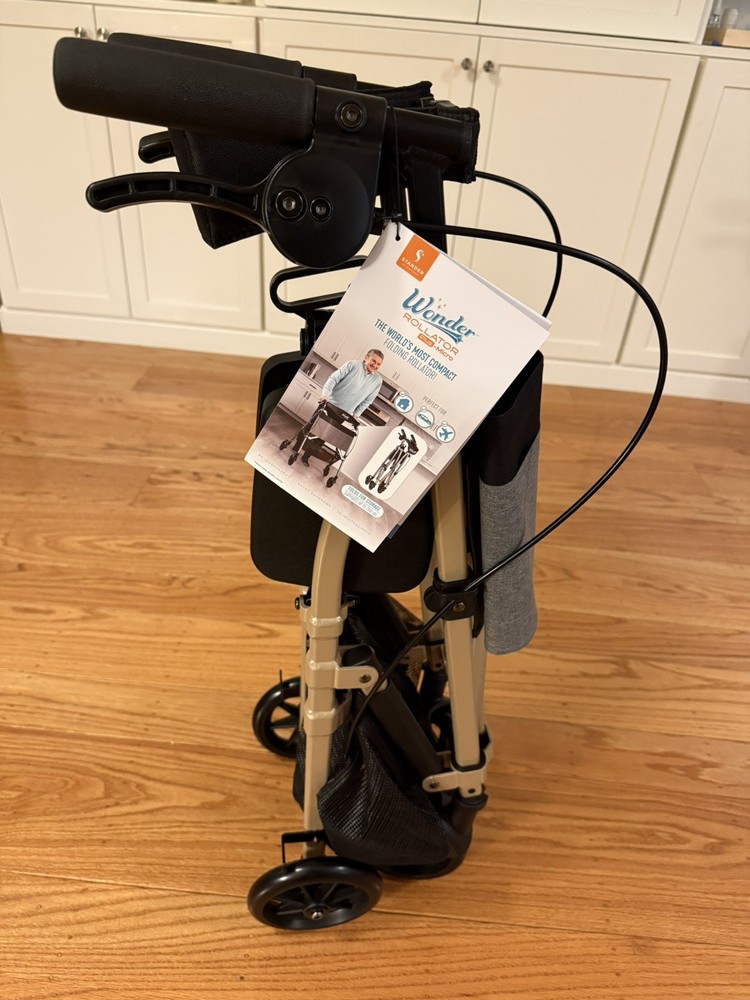 Stander Wonder Rollator Plus Short, Folding Junior Mobility Walker, Lightweight