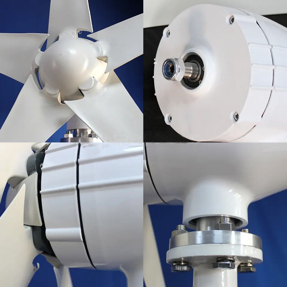 [2 Sets] 3000W 48V Wind Turbine Windgenerator & MPPT Charge Controller Windmill