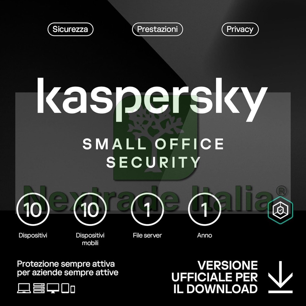 SMALL OFFICE SECURITY PC MAC ANDROID IOS 10 USERS 1 SERVER 1 YEAR