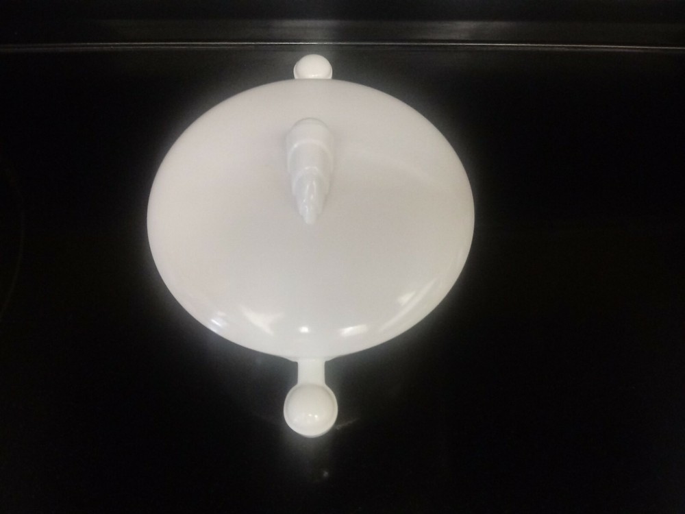 Art Deco White Sugar Bowl