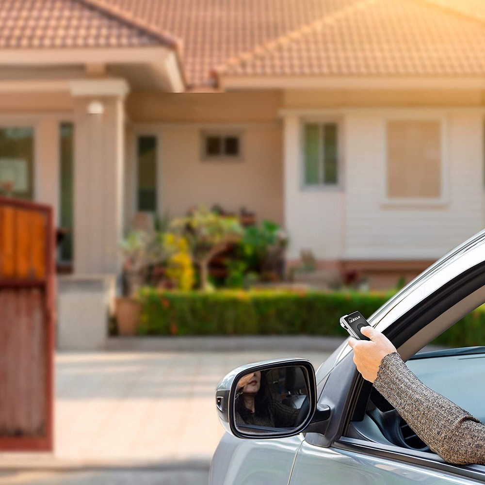 X2 Eagle EG642 Chrome Series 1-Button Remote Control Gate Transmitter Visor Clip