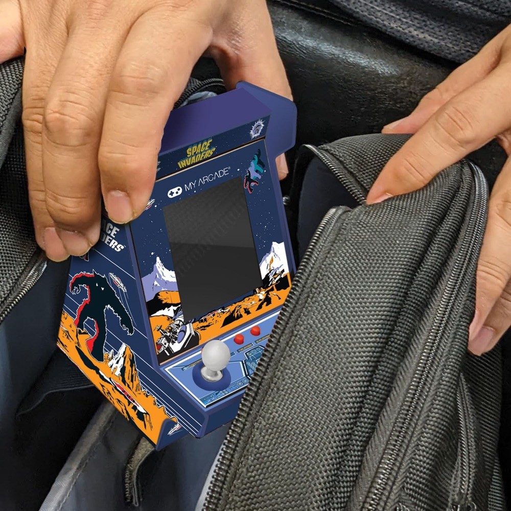 Space Invaders Nano Player Pro-4.8 Fully Playable Portable Mini Arcade Machine,