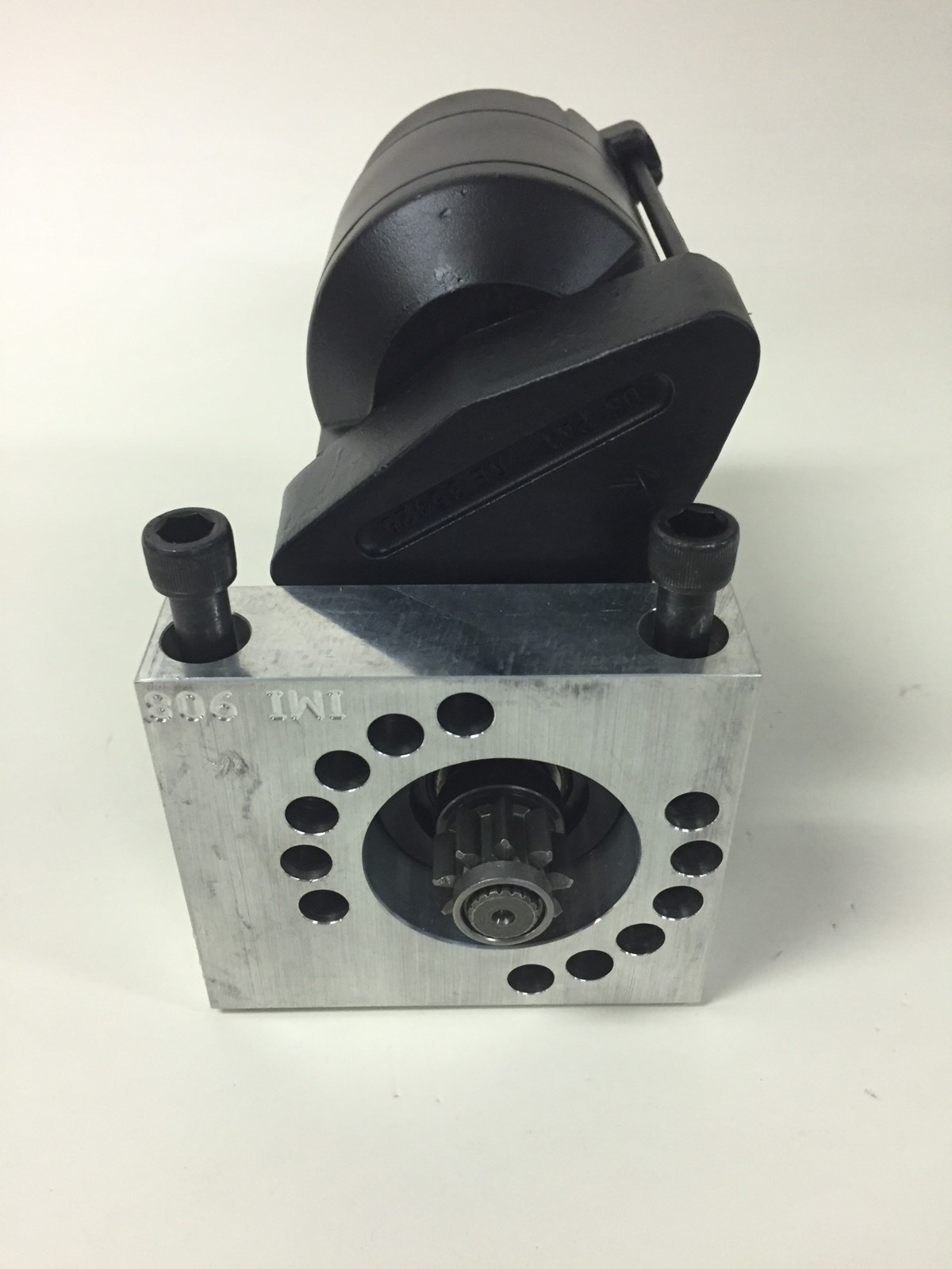 PONTIAC OLDSMOBILE HIGH TORQUE MINI STARTER 350,400,455 1.2KW PAINTED BLACK