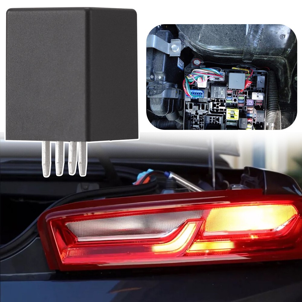 4-Pin EP29N LED Flasher Relay Fix Hyper Flash Turn Signal Decoder Load Equalizer